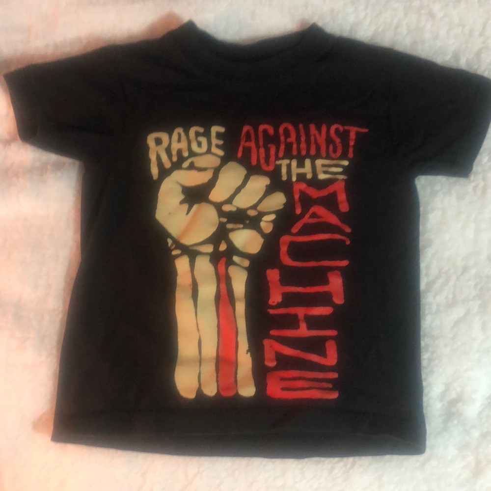 Rage Against The Machine- band tee. Fits size 2T